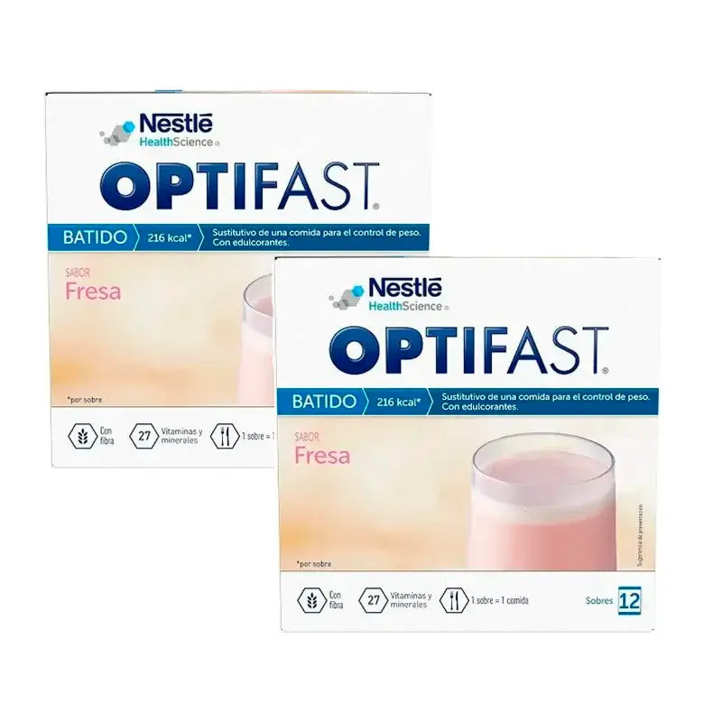 Optifast Strawberry Milkshake Pack 2 x 12x 55 g