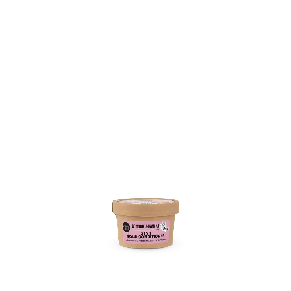 Organic Shop Banana & Coconut 5 In 1 Solid Conditioner , 60 gr