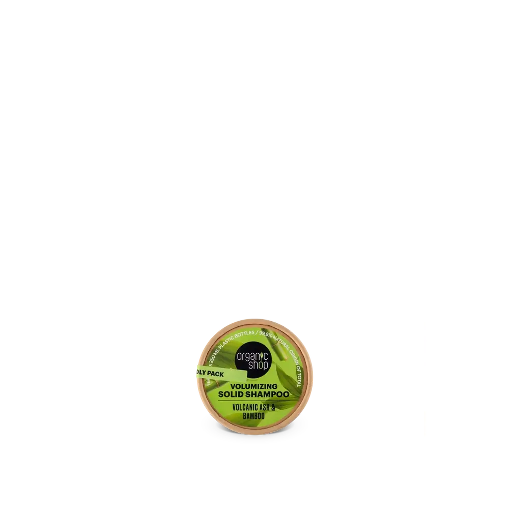 Organic Shop Volumising Solid Shampoo Volcanic Ash & Bamboo, 60 G
