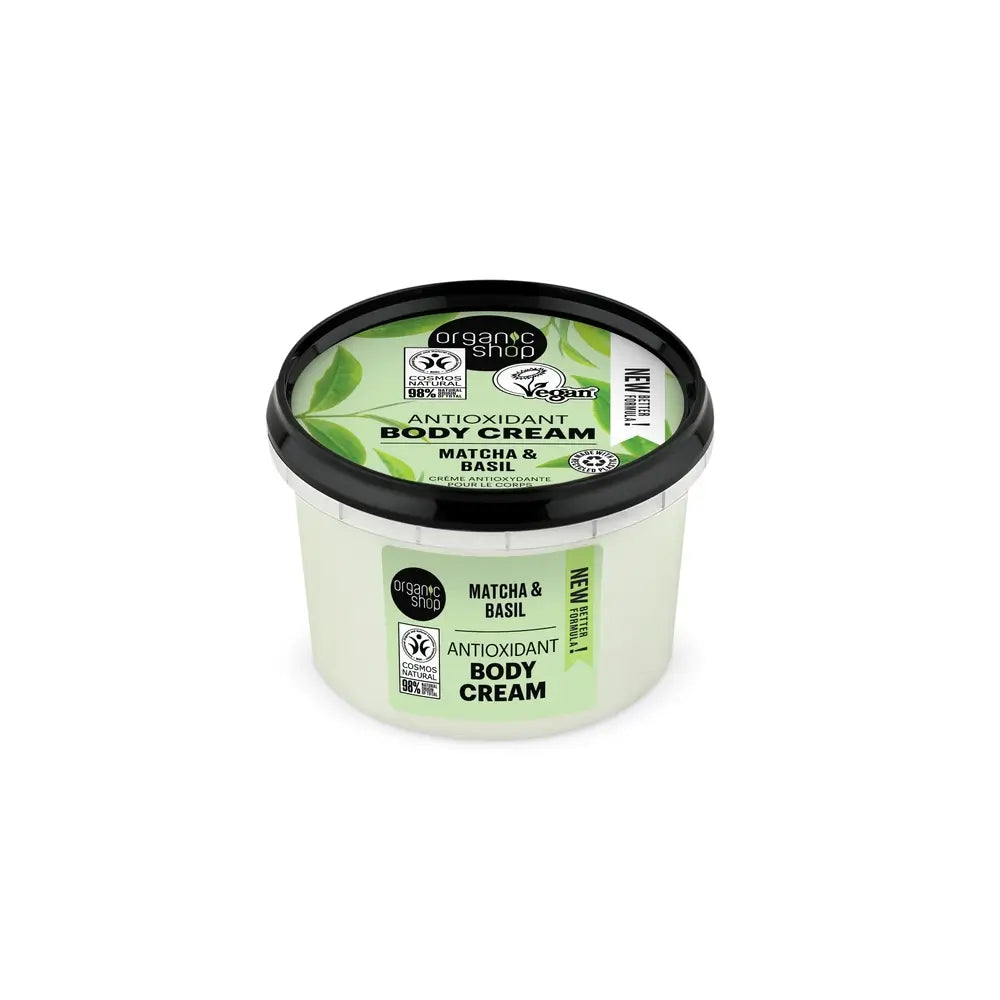 Organic Shop Matcha & Basil Antioxidant Body Cream, 250 Ml