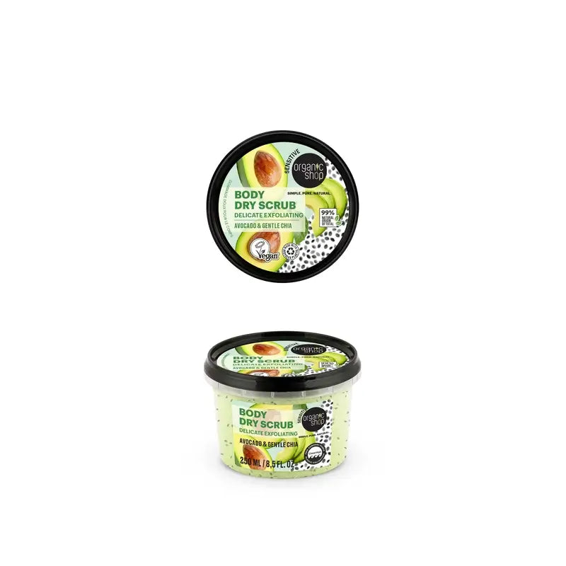 Organic Shop Avocado & Chia Body Scrub , 250 ml