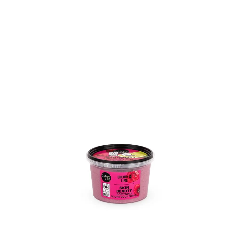 Organic Shop Skin Beauty Cherry & Lime Sugar Body Scrub, 250 Ml