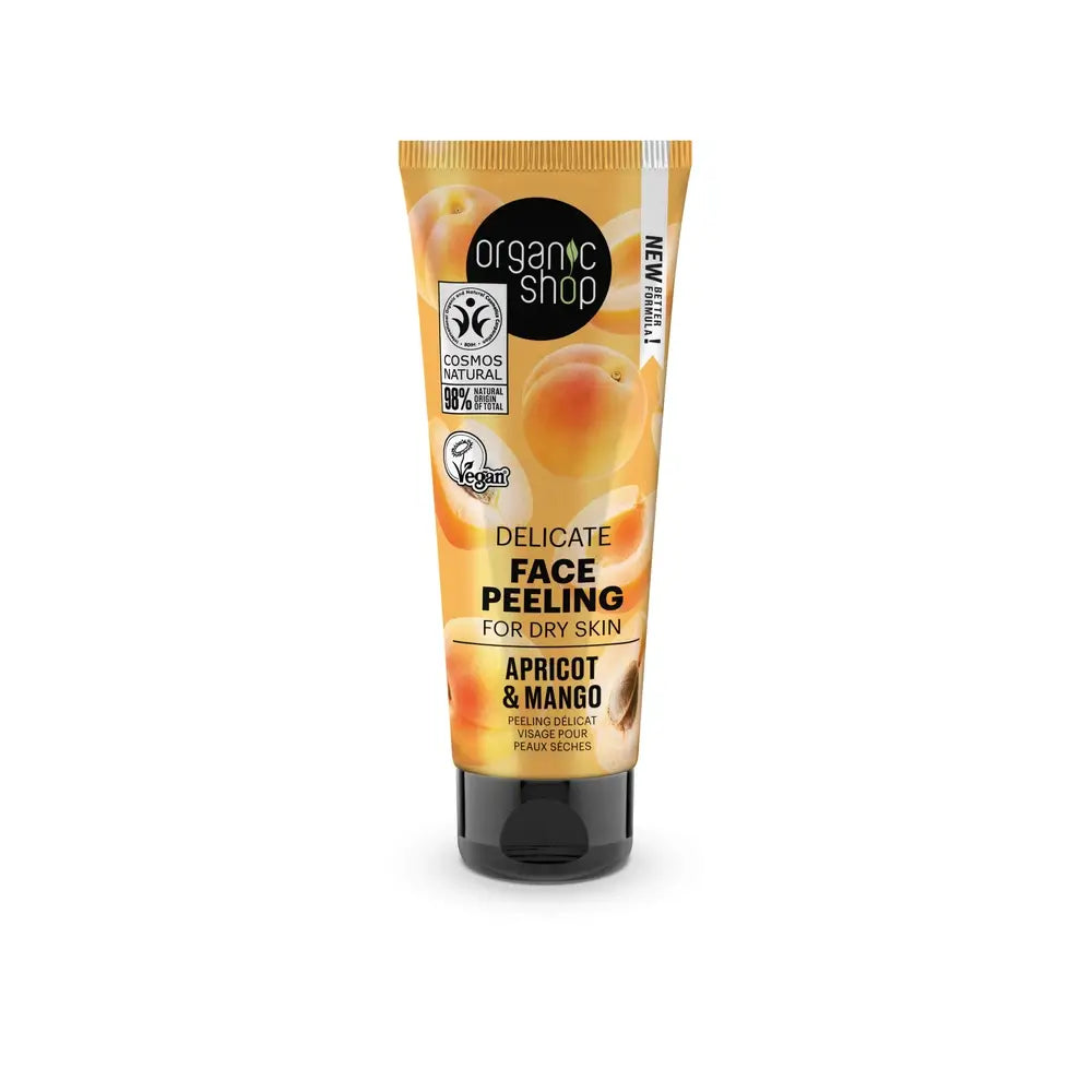 Organic Shop Gentle Facial Peeling For Dry Skin Apricot & Mango From Organic Shop, 75 Ml