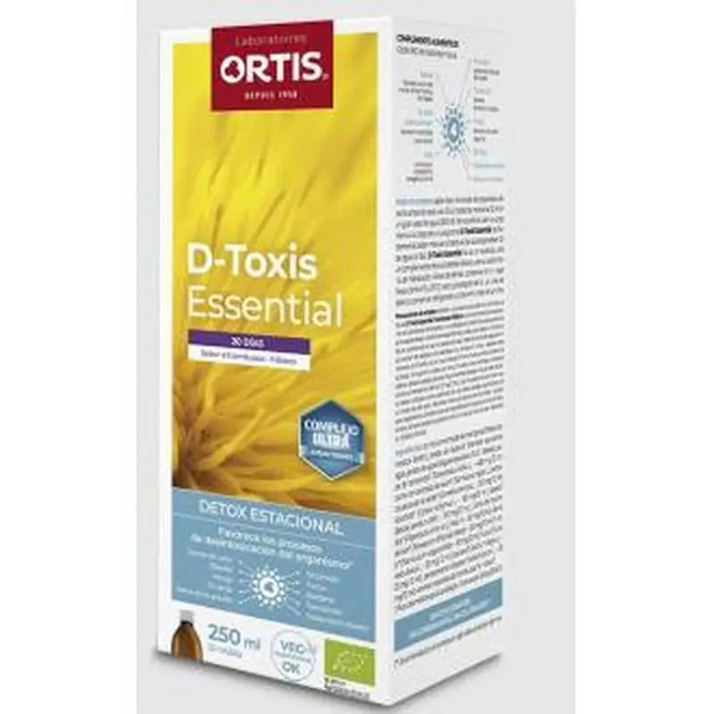 Ortis D-Toxis Essential Frambuesa Hibisco 250Ml. Bio