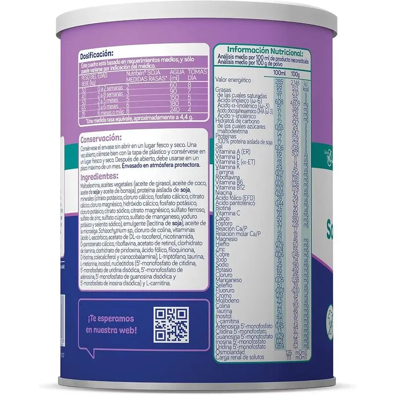 Nutribén Soya Hydrolysed Milk, 8 X 400 grams