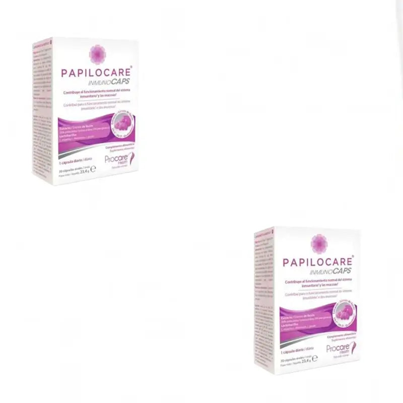 Papilocare Inmunocaps, Pack 2x30 Capsules