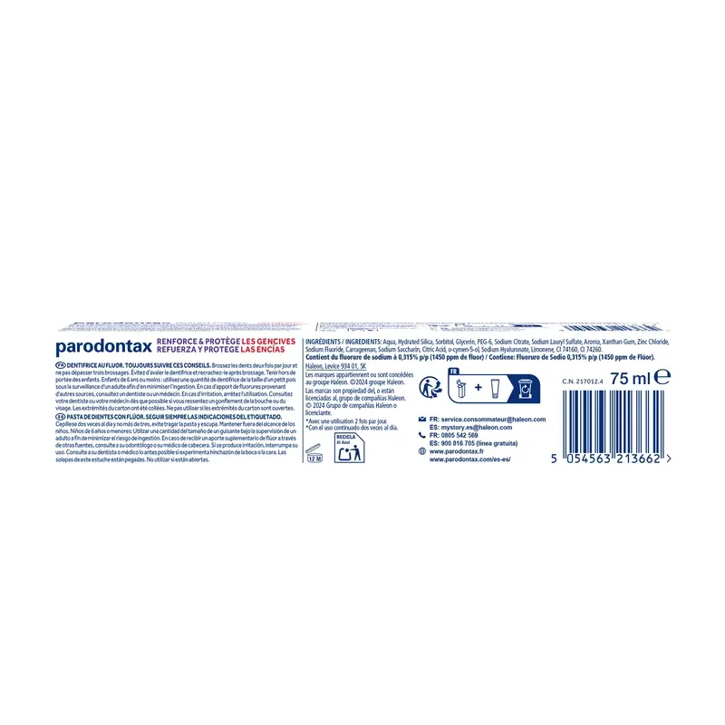 Parodontax Strengthen & Protect Toothpaste, 75 ml
