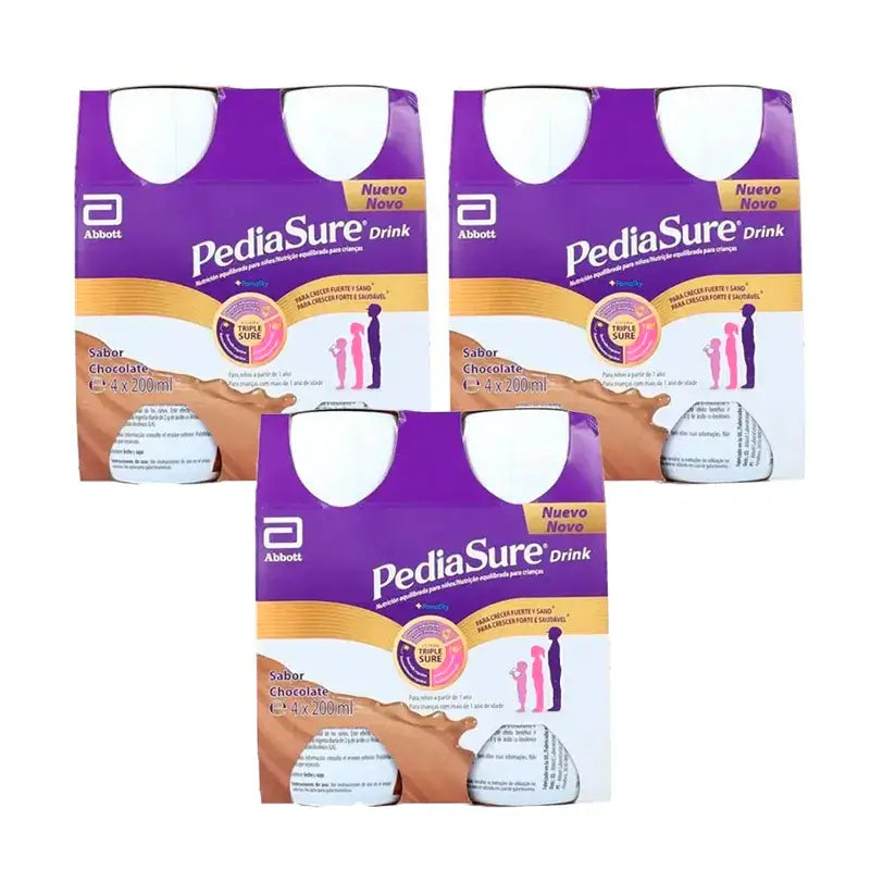 Pediasure Drink Chocolate Children, 4 Bottles x 220 ml Pack 3