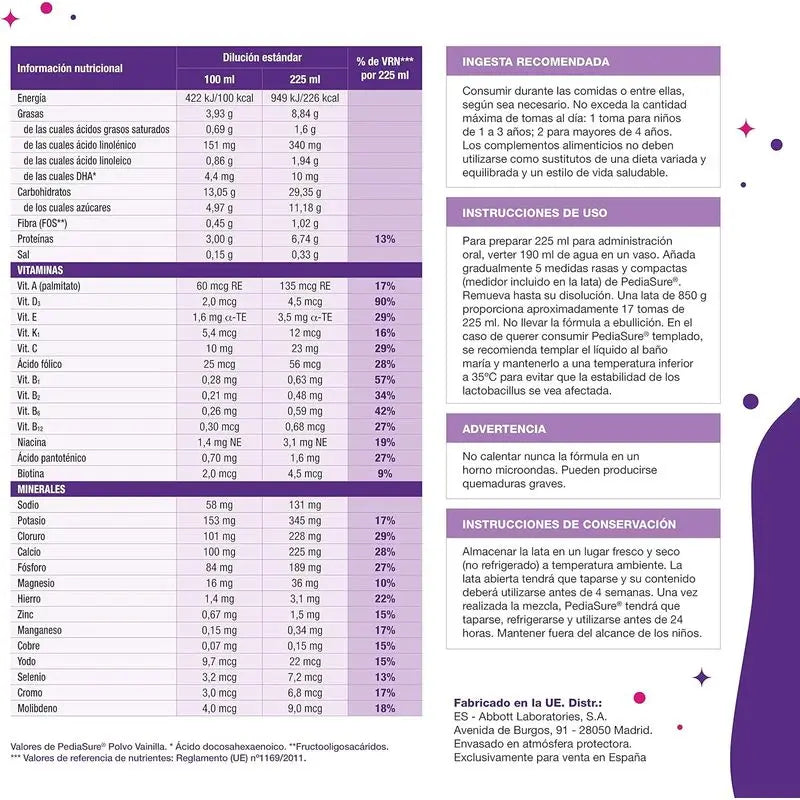 Pediasure Vanilla Children, 400 grams