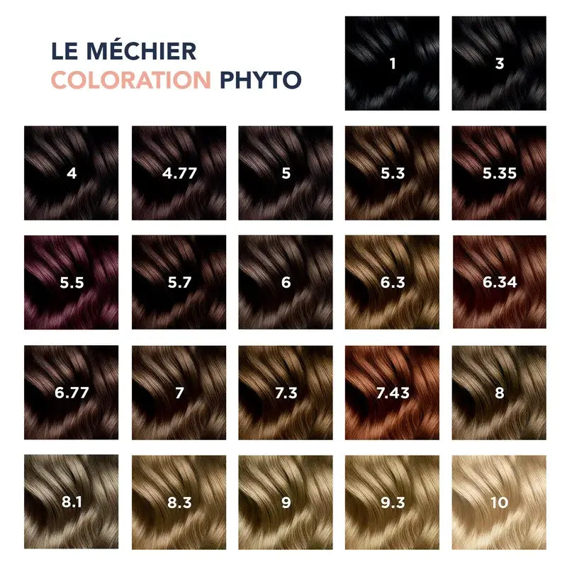 Phyto Colouring 6.34 Dark Blonde Copper - Permanent Colouring Kit, 110 ml