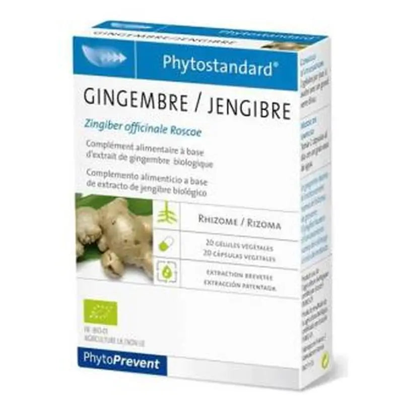 Pileje Phytostandard Jengibre 20Cap.