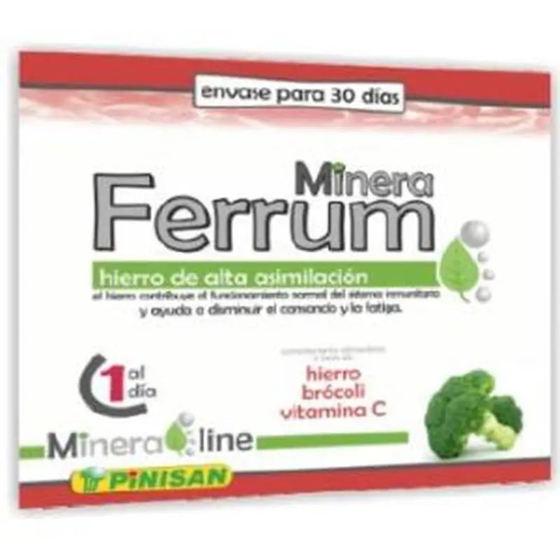 Pinisan Mineraline Ferrum 30 Cápsulas