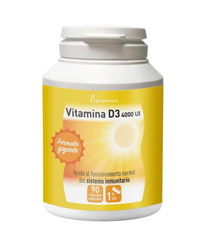 Plameca Vitamina D3 4000 Ui, 90 Cápsulas