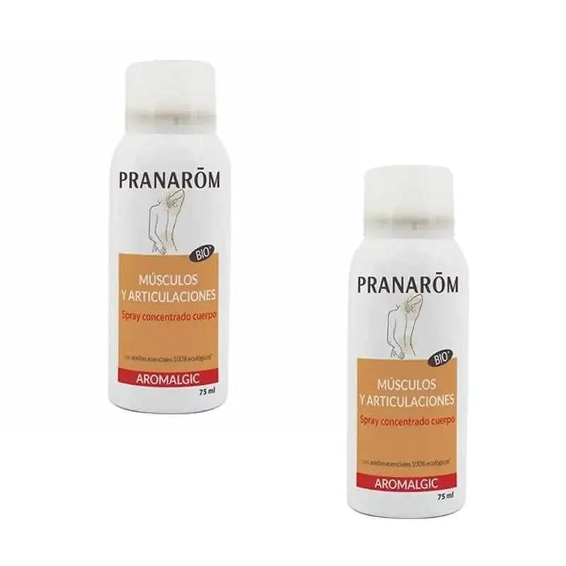 Pranarôm Aromalgic Concentrated Spray for Muscles and Joints Bio, 2X75 Ml