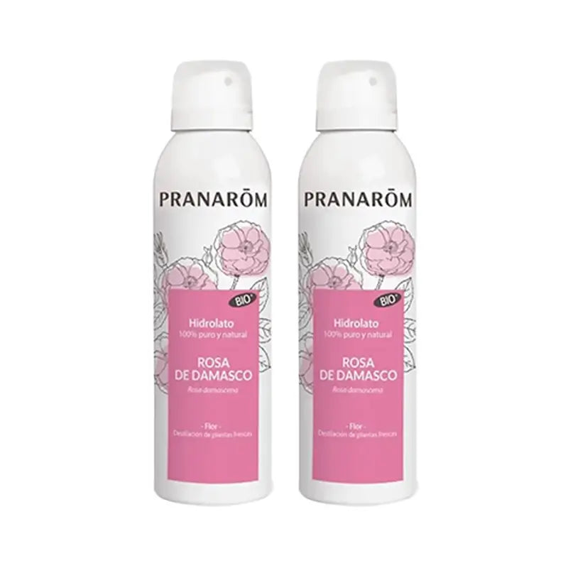 Pranarôm Organic Damask Rose Hydrolats, 2X150 Ml