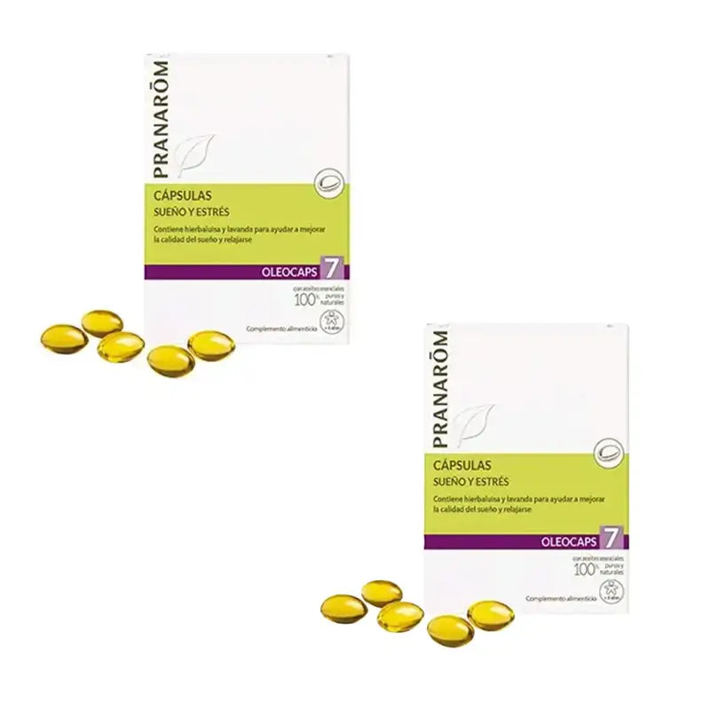 Pranarôm Oleocaps 7 Sleep & Stress, 2X30 Capsules