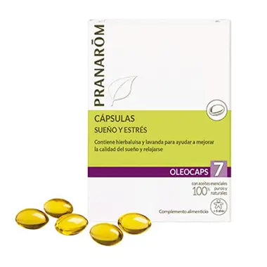 Pranarom Oleocaps 7 Sleep and Stress, 30 capsules