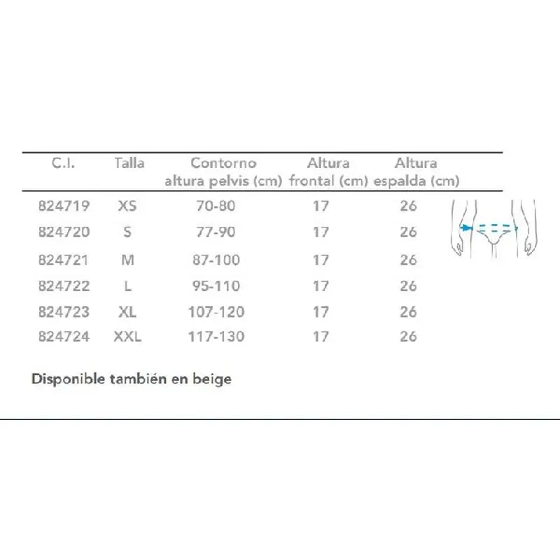 Primspine Care Lumbosacral Support Semi-Rigid Lumbar Crossover Girdle Grey M