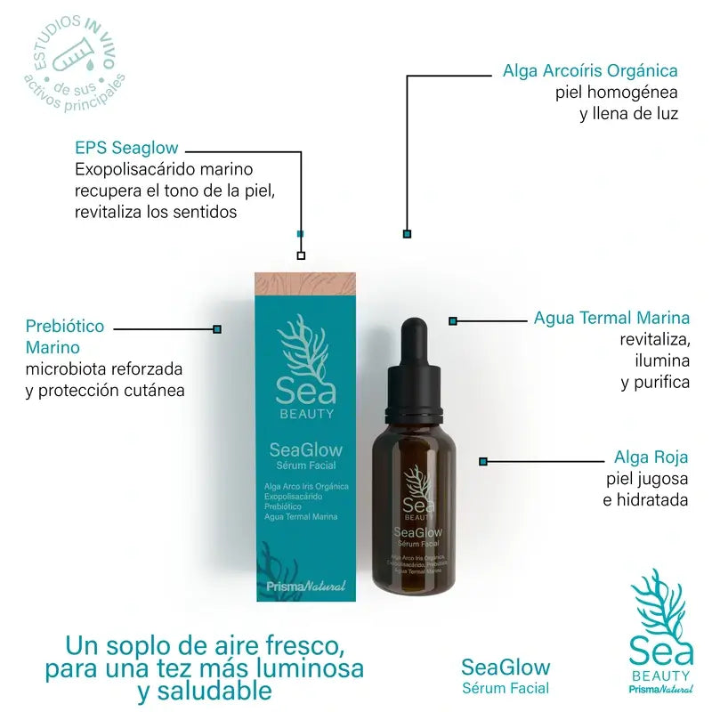 Prisma Natural Sea Beauty Seaglow Facial Serum, 30 ml