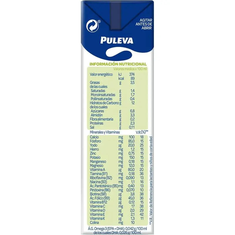 Puleva Peques 3 Growth Cereals and Fruits 3X200 ml 10 units