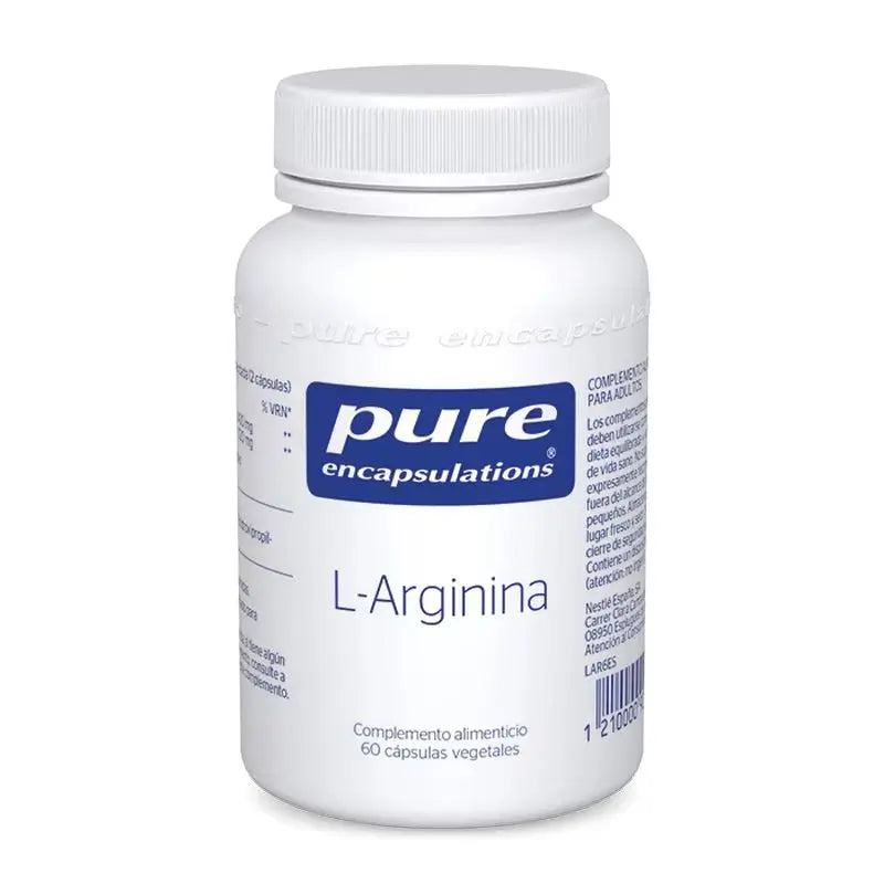 Pure Encapsulations L-Arginina, 60 cápsulas