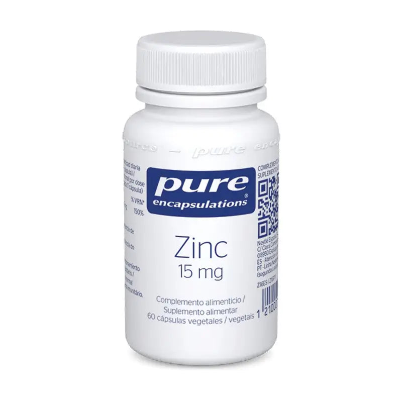 Pure Encapsulations Zinc , 60 cápsulas