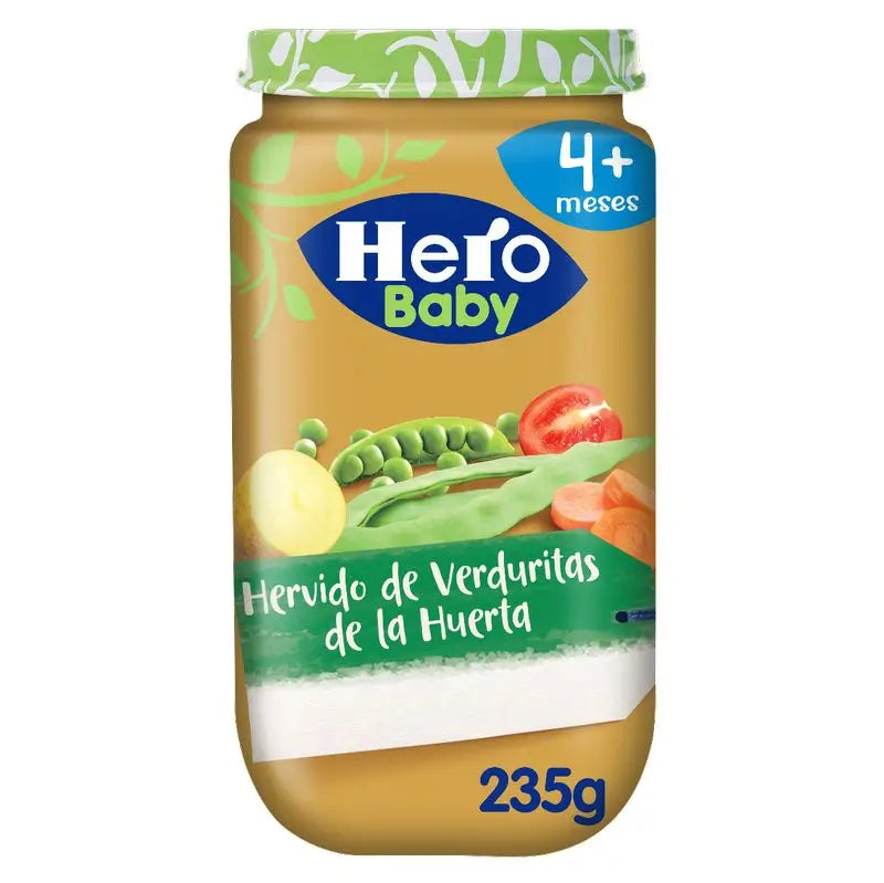 Hero Baby Boiled Garden Vegetable Jars, 235Gr