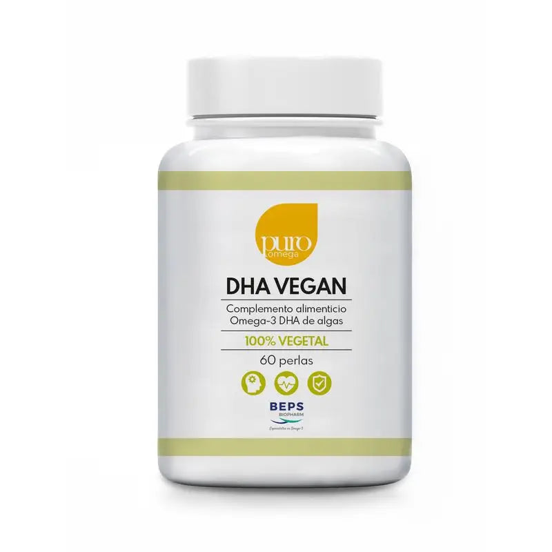 Puro Omega Natural Dha Vegan , 60 perlas