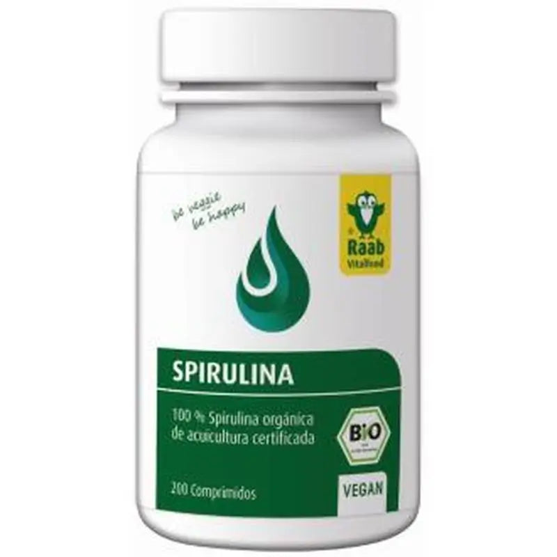 Raab Vitalfood Alga Spirulina 200Comp. Bio Sg Vegan