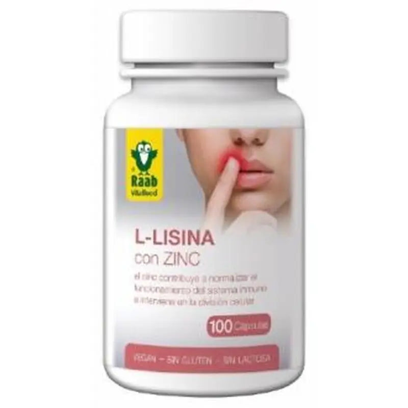 Raab Vitalfood L-Lisina Con Zinc 100Cap. Sg Vegan