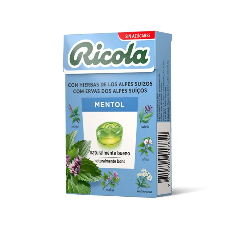 Ricola Sugar Free Menthol Sweets , 50 gr