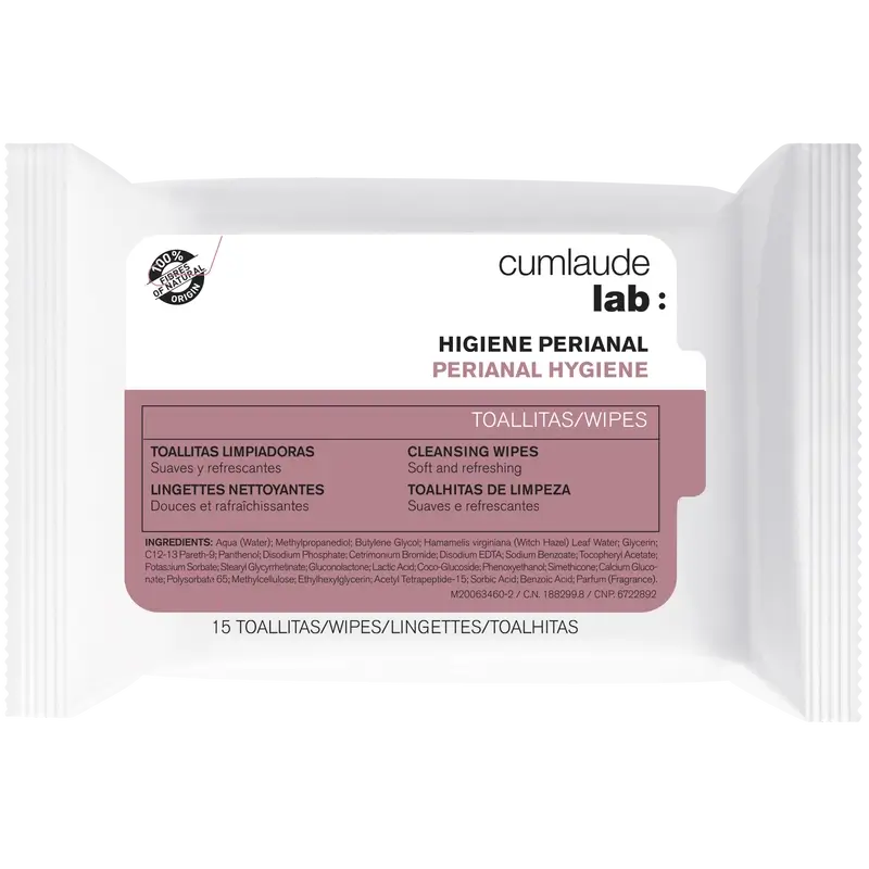 Cumlaude Lab Perianal Cleansing Wipes, 15 Units