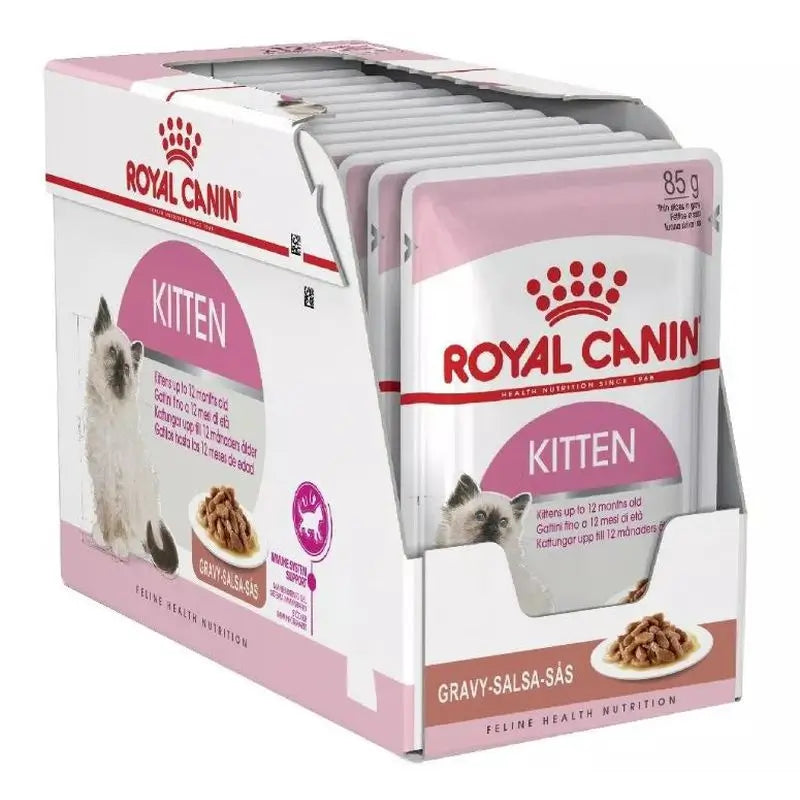 Buy Royal Canin Kitten Salsa Pouch Box 12X85Gr, wet cat food at