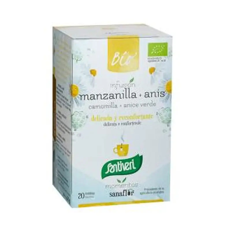 Santiveri Sanaflor Manzanilla+Anis Infusion 20Ud. Bio