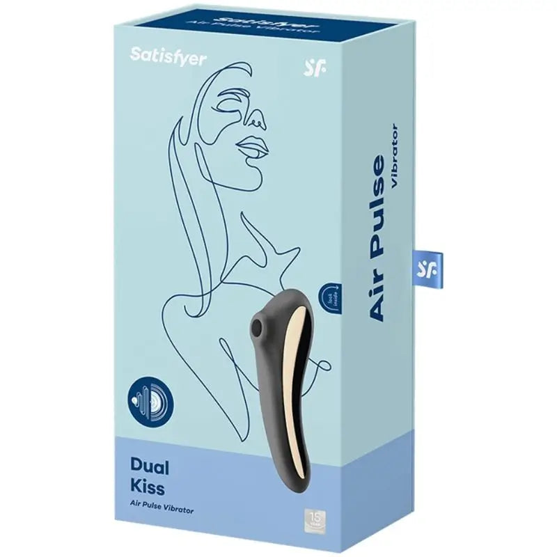 Satisfyer Air Pulse Dual Kiss Estimulador Clitoris - Negro