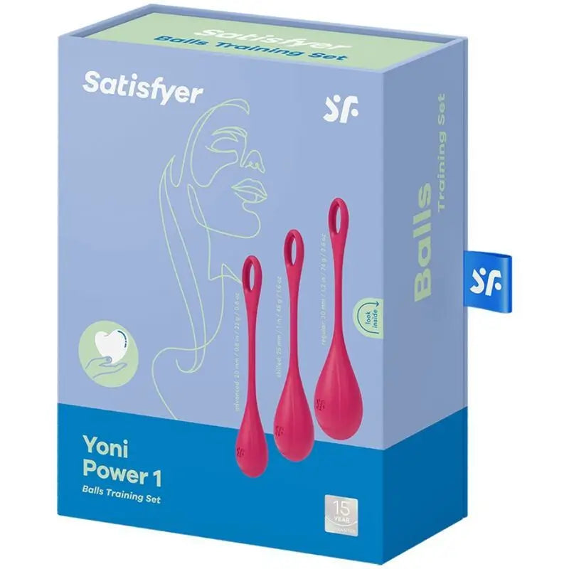 Satisfyer Balls Yoni Power 1 Kit De Entrenamiento Rojo