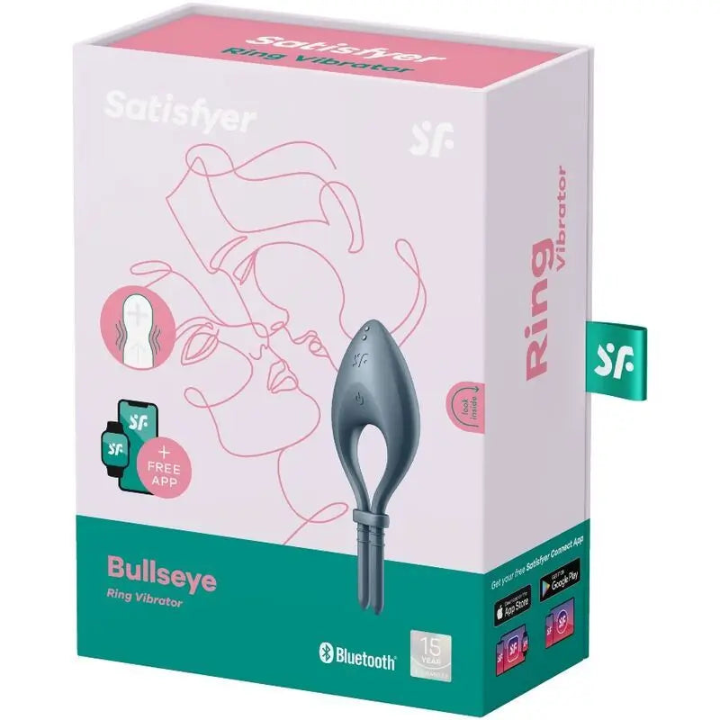 Satisfyer Connect Bullseye Anillo Vibrador App - Gris