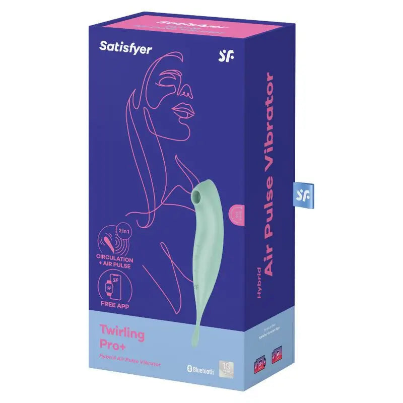 Satisfyer Connect Twirling Pro+ Estimulador Y Vibrador App - Verde