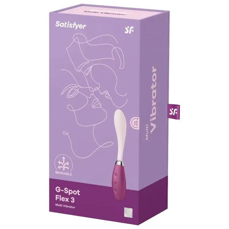 Satisfyer Vibrator G-Spot Flex 3 Multi Vibrador - Rojo