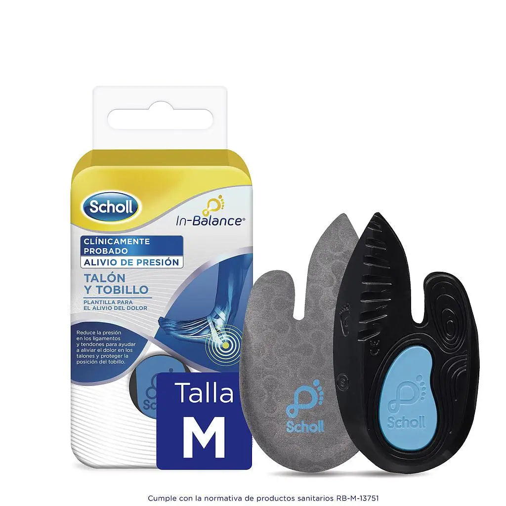 Scholl In-Balance Heel and Ankle Insoles Size M