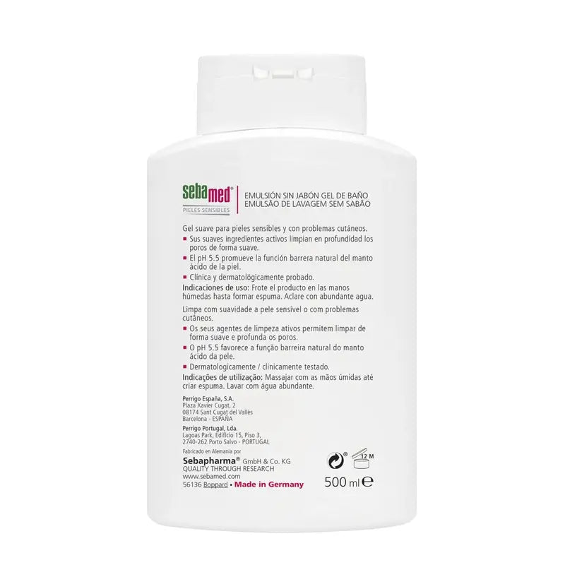 SEBAMED Soap Free Emulsion Bath Gel 500 ml