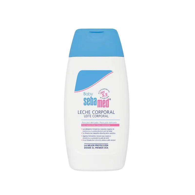 Sebamed Baby Body Milk with 200 ml protects delicate
