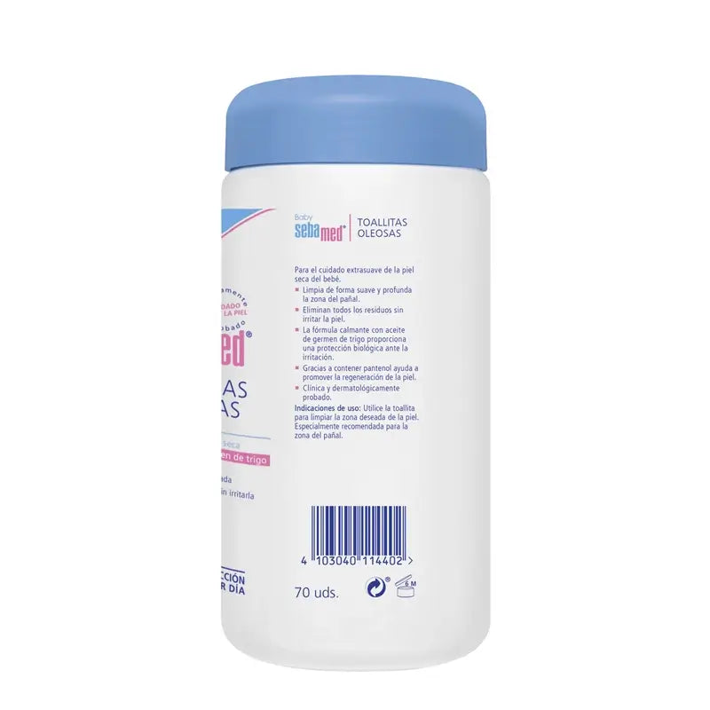 SEBAMED Baby Oil Wipes 70 Units