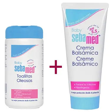 SEBAMED Pack Balsamic Cream 200 ml + Oily Wipes 72 pcs.