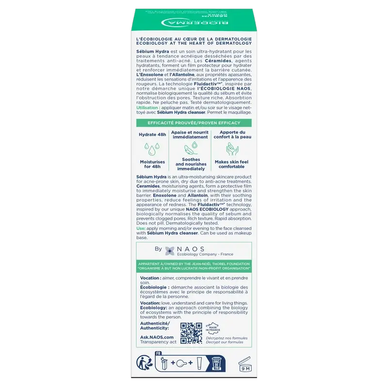 BIODERMA Sebium Hydra Moisturising Cream 40 ml