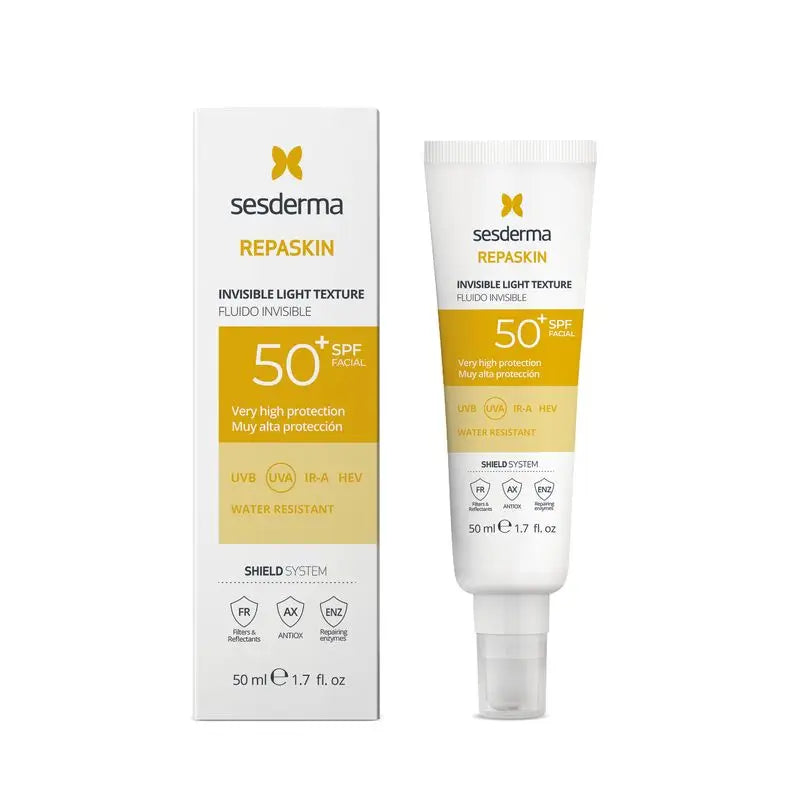 Sesderma Repaskin Fotoprotector Spf 50 Invisible Face Fluid, 50 ml