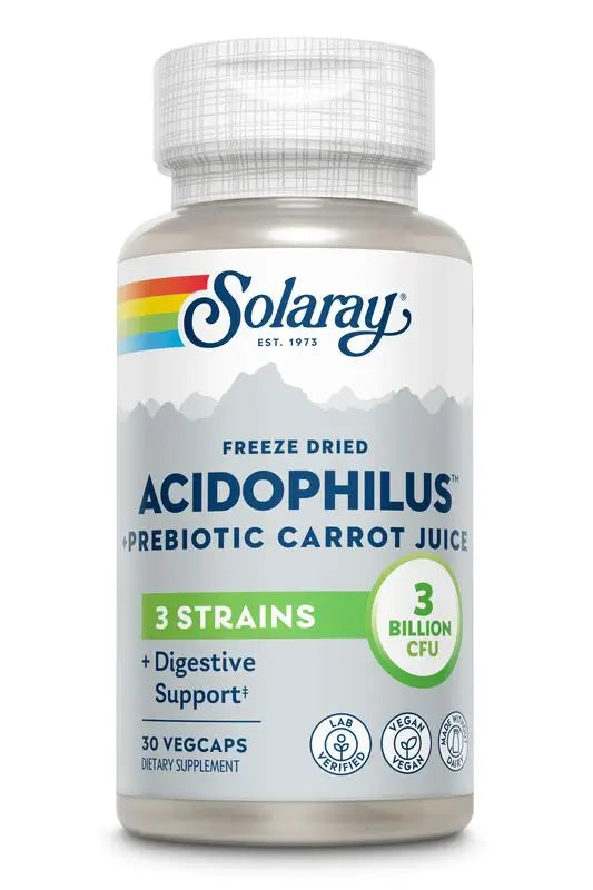 Solaray Acidophilus Plus 3 Billion, 30 Cápsulas