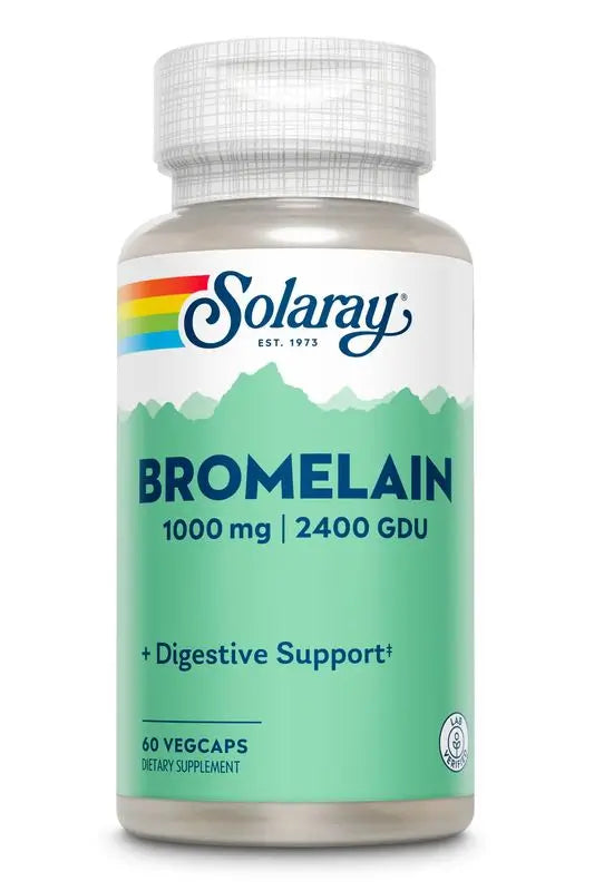 Solaray Bromelaina, 60 Cápsulas