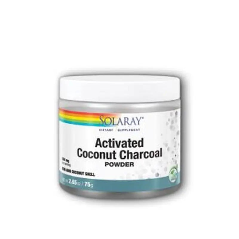 Solaray Charcoal Coconut Activated Carbon Activo 150Gr.