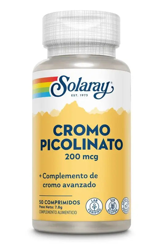 Solaray Chromium Picolinate, 50 Tabletas